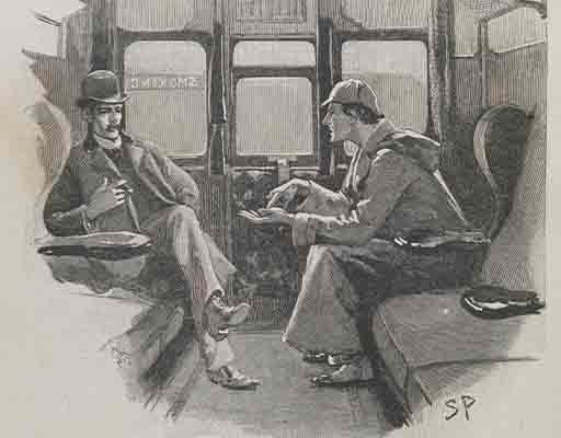 Sherlock Holmes in consultation, Sidney Paget illustration